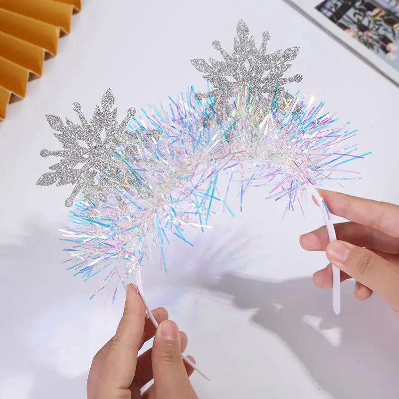 Christmas Snowflake New Year Headband Christmas Party Atmosphere Decoration