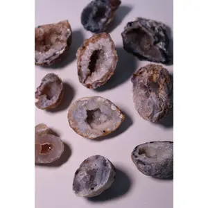 agate geode quartz crystal raw druzy
