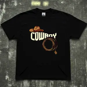 Vintage Cowboy Rodeo For Rodeo Graphic Tee, American Cowboy Music Shirt, Fun country concert T-shirt Womenswear Top