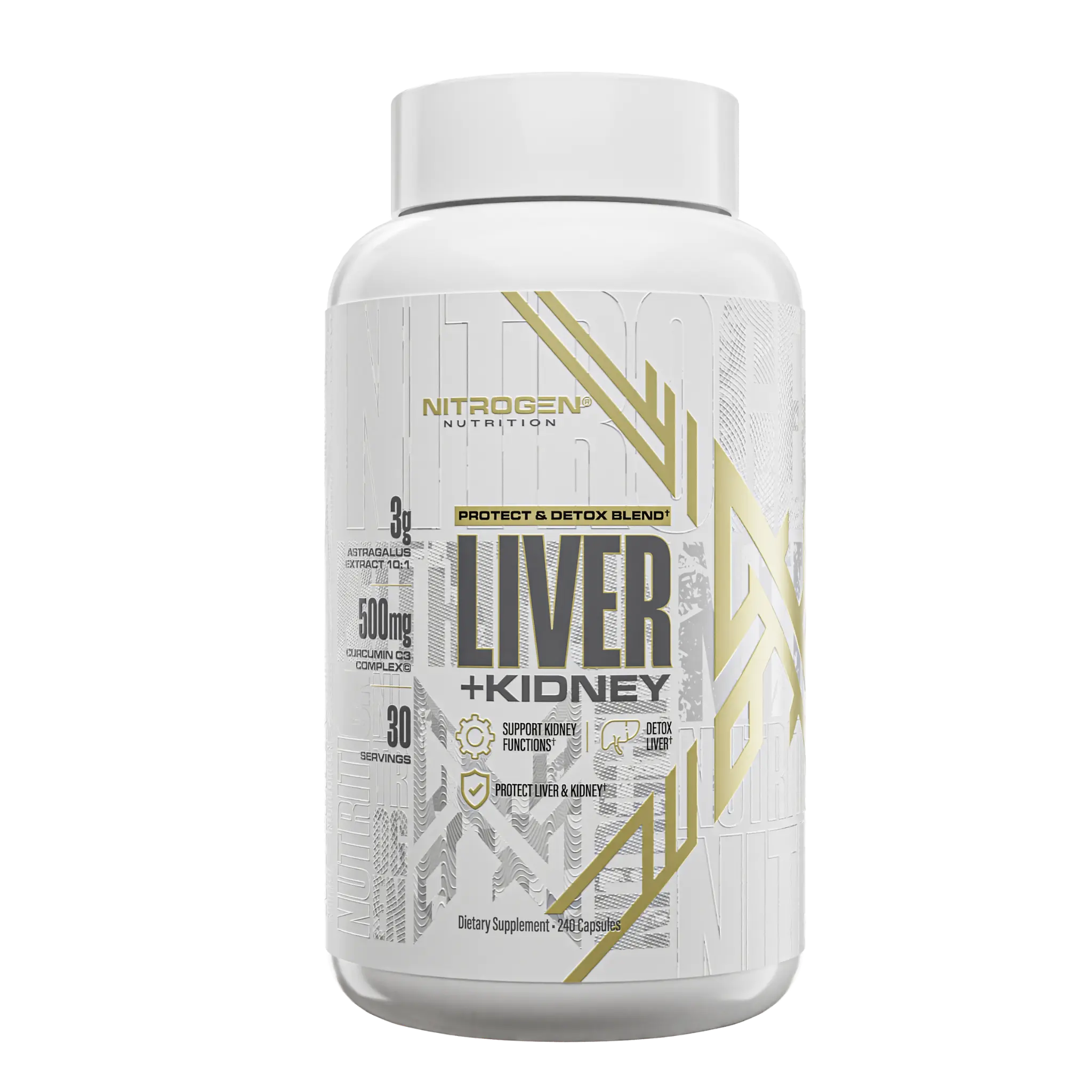 Nitrogen Liver + Kidney Support | Advanced Organ Health Formula with NAC, TUDCA, Milk Thistle & Curcumin | Supports Liver Health, Kidney Health, Antioxidant Protection, Cellular Wellness & Daily Vitality