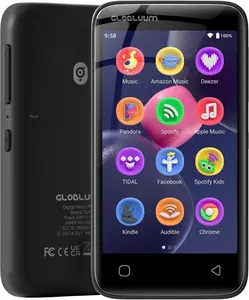 96GB MP3 Player with Bluetooth 5.0 and WiFi, Music Player with Spotify, Audible, Amazon Music, Pandora, Libby, Spotify Kids, 4" Touchscreen Android MP4 Player with HiFi Sound (Black)