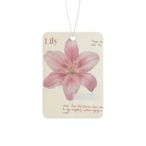 Rainbow Summer Lily Flower Summer Girl Freshie Car Air Freshener Hanging Car Decoration