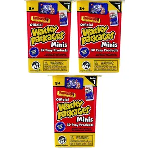 World's Smallest Wacky Packages Minis Series 1 Mystery Pack (Bundle of 3)