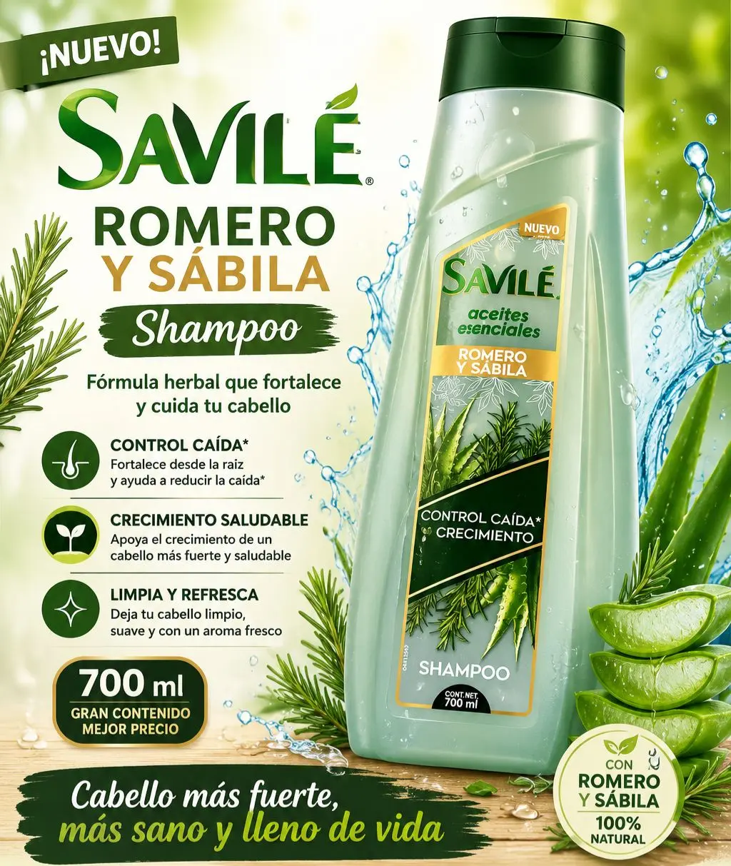 Savile Rosemary and Aloe Hair Shampoo