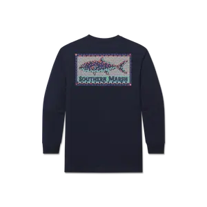 Youth Tile Fish Tee - Long Sleeve
