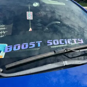Boost Society Windshield Banner Decal