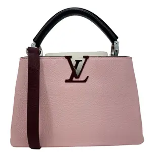 Pre-owned Louis Vuitton Leather Crossbody Bags Capucines BB Taurillon Crossbody Bag Pink