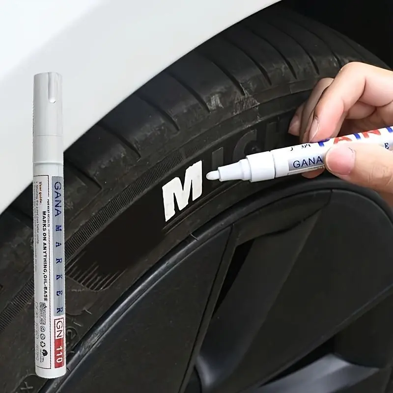 Waterproof Oil-Based Tire Paint Marker Pen, Durable Easy-to-Use Tire Coating for Car Maintenance