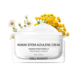 [CELL IN SHOT] MUMAK STEAM AZULENE CREAM - 72H Hydrating & Soothing Moisturizer for Dry, Sensitive Skin with Azulene & Panthenol, 1.94 oz (55g)