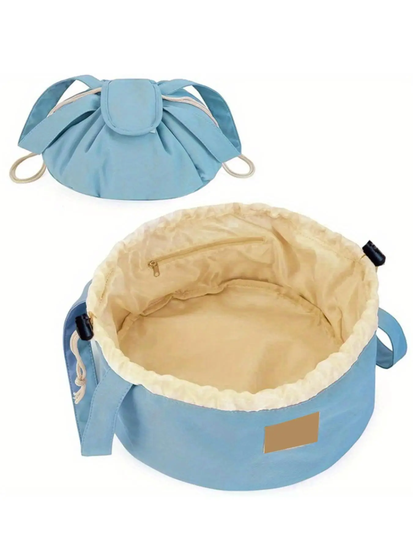 Extendable & Waterproof Makeup Bag, Adjustable Strap Travel Cosmetic Bag, Zipper Makeup Organizer Pouch, Makeup Bags, Versatile Storage Bag for Skinca