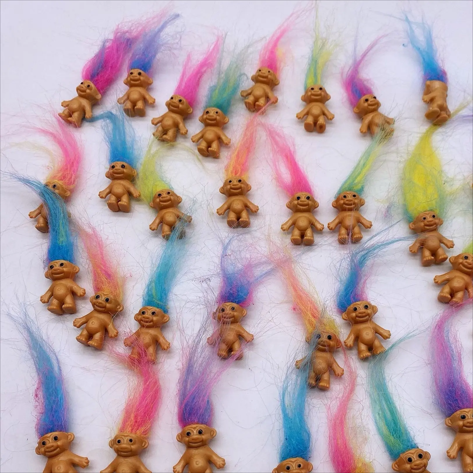 Troll Dolls, Vintage Trolls Lucky Doll Figures, Chromatic Adorable Cute Little Guys Collection, Party Favors,Christmas,Halloween