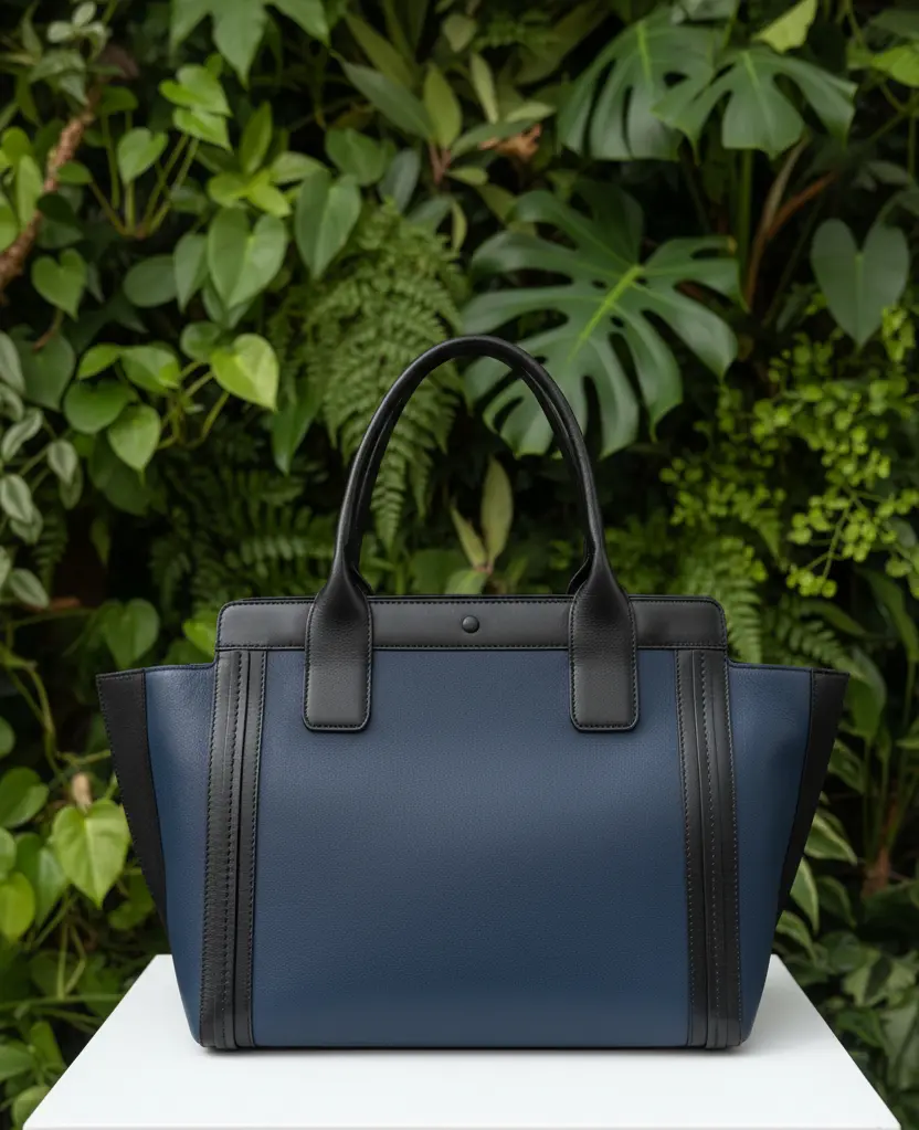 Pre-owned Chloé Leather Tote Bags Chloe Navy and Black Alison tote