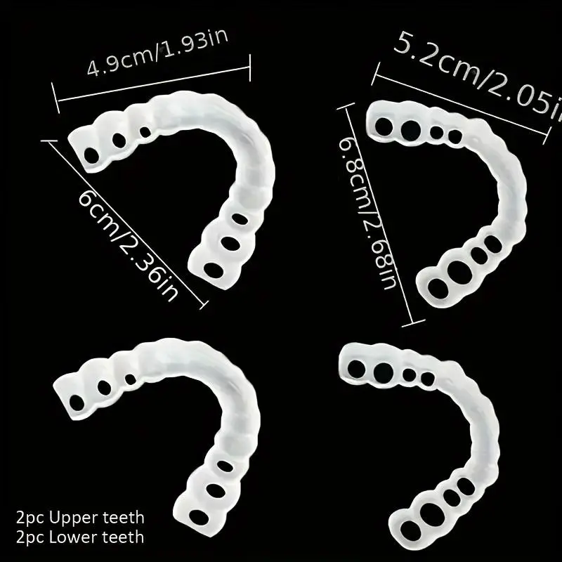 Denture Repair Kit - Adjustable Snap-Fit Dentures, Temporary Fillings, Gap Repair Solution for Oral Care Needs