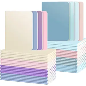 48 Pack Colorful Lined Notebooks, Journals in Bulk, 72 Pages, 36 Sheets,8.3x5.5 Inch, A5 Size, Travel Writing Notebooks Journal for Office School Supplie(Lined-48pack, 8 Colors)