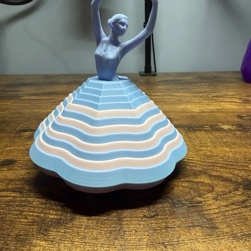 Spinning ballerina with stand