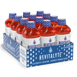 Revitalyte Strawberry Zero Sugar - Multi-Purpose Recovery & Rehydration Drink  - Low Calorie (12 Pack)