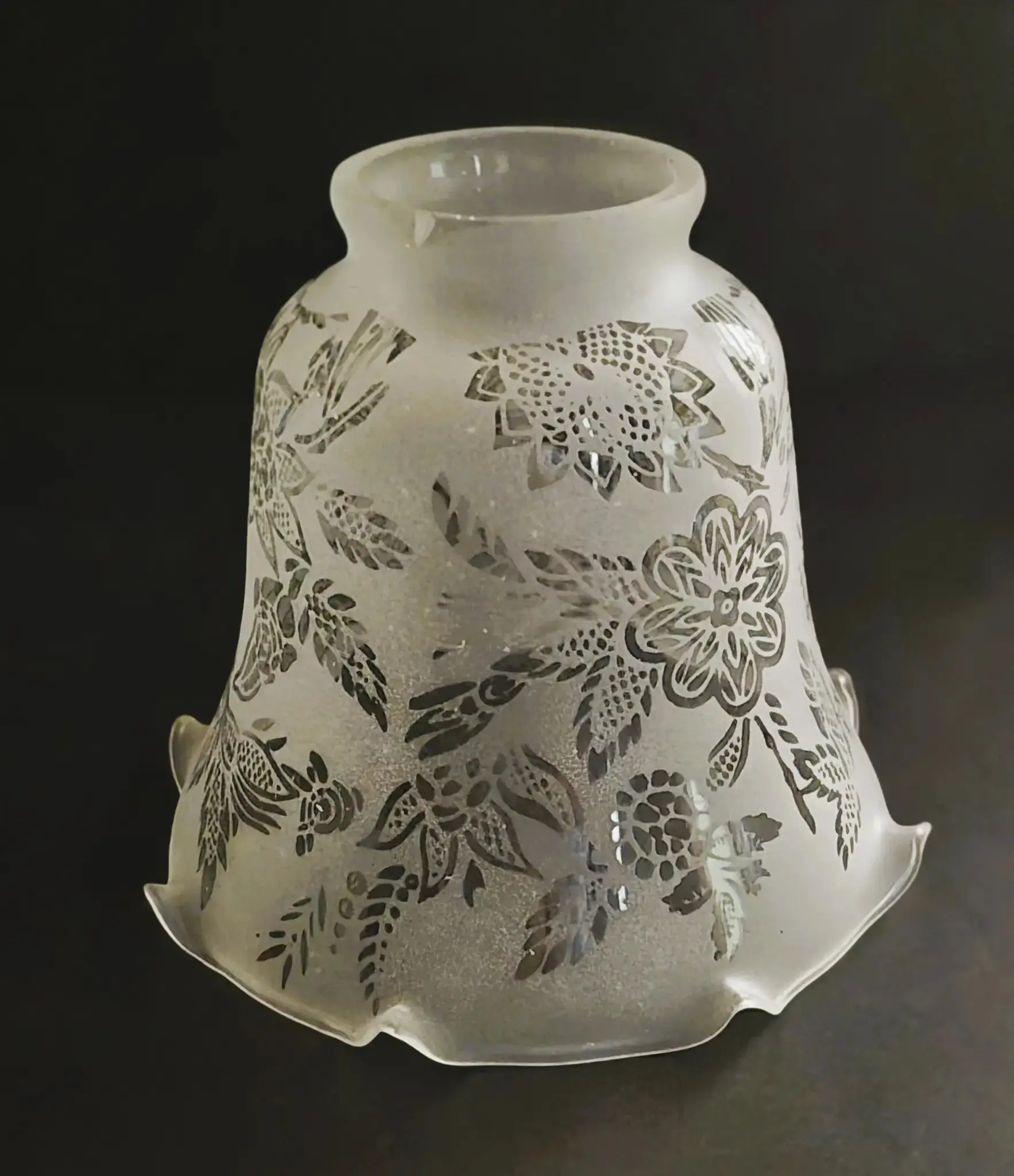 Victorian Pattern Glass Pendant Shade – 2¼" Fitter, 4¼" Diameter & Height