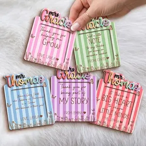 Custom Sticky Note Holder, Personalized Teacher Gifts, Teacher Appreciation Gift, End of the year gift, Personalized Teacher Name gift