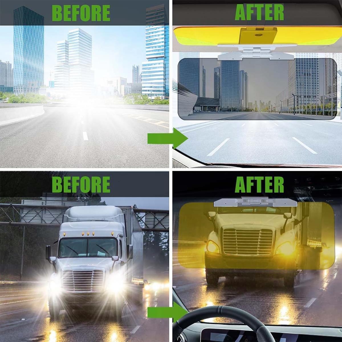 The Dual - Purpose car Sun Visor is a Practical Accessory. It Effectively Blocks Sunlight to minimize Glare, improving Driving Visibility and Safety.