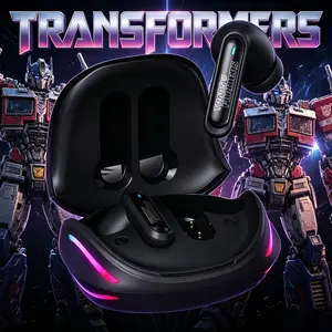 TRANSFORMERS Pro TWS Bluetooth 6.0 Earbuds, In-Ear Headphones with ENC, 13mm Drivers, Noise Cancellation, Secure Fit, Music-Gaming Modes for Clear Calls, Daily Commute wireless bluetooth-compatible earphone