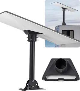 Adjustable Mounting Kit with Aluminum Pipe Adapter Pole Mount for Starlink Standard/Gen 3, Long Wall Roof Mount, Corrosion Resistance, Easy to Install