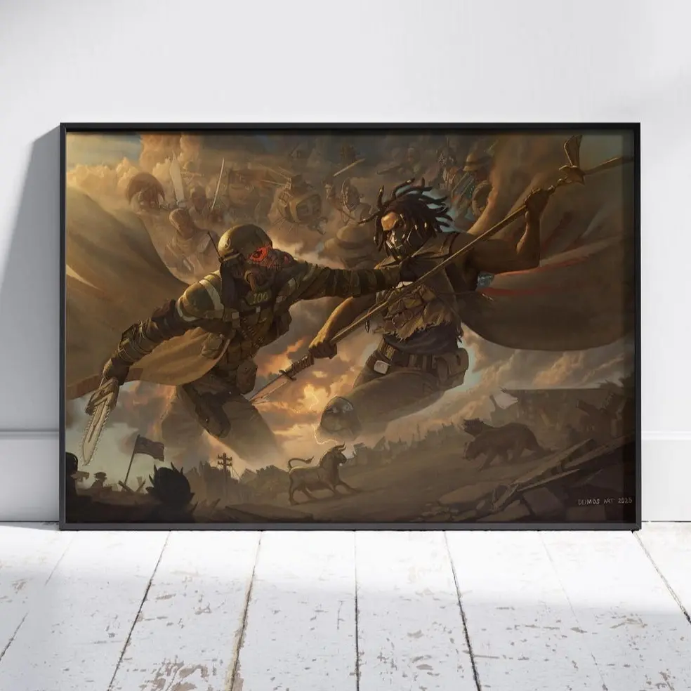 New Vegas Fallout Travel Poster, New Vegas Retro Fallout Vintage Travel Game Posters NO FRAME 170 gsm Premium Luster Photo Paper 8x10 to 32x48 Sizes Printed in USA
