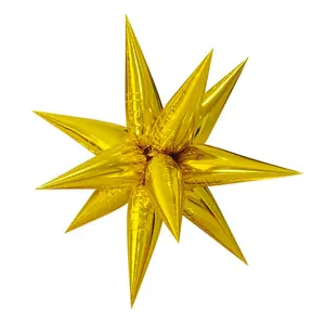 Yellow Gold Starburst Balloon
