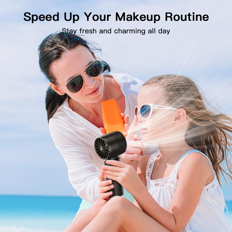 ColdSky Portable High-Speed Fan, Turbo Airflow, 5 Speeds & Digital Display, 4000mAh Battery, for Outdoor Travel/Indoor Desk Handheld Turbine Cooling