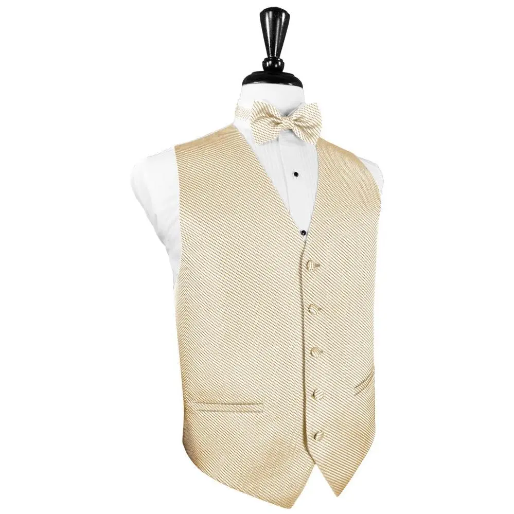 Light Champagne Venetian Tuxedo Vest