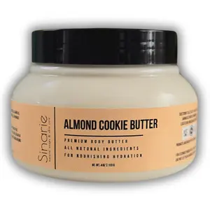 Sinarie Almond Cookie Butter Body Icing: Silicone-Free, Hydrating Lotion with Avocado & Shea for Sensitive Skin, Smooth & Moisturizing luxury body care moisturize your new soap skincare nourish