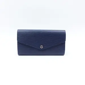 Pre-owned Louis Vuitton Epi Small Leather Goods Sarah Blue Wallet T10388592