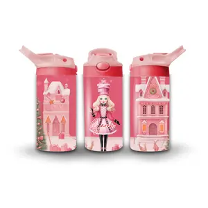 Kids Tumbler/Sippy Cup | Nutcracker Water Bottle | 12oz | Kids 2+ Years | Leakproof Flip Straw | BPA-Free | Stainless Steel | Nutcracker Design Personalized Gift