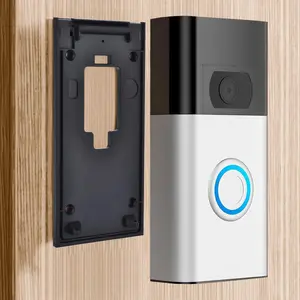 No-Drill Adhesive Mount for Ring Video Doorbell (2nd Generation - 2020 Release), Mounting Bracket Accessories for Apartments Office Houses (Black)