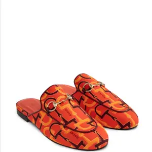 Gucci Canvas Mules Princetown Horsebit Size 40