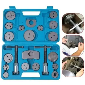 22pcs Brake Caliper Tool, Heavy Duty Disc Brake Caliper Tool Set, Wind Back Kit for Brake Pad Replacement, Master Disc Brake Caliper Tool Kit Fits Most American, European Makes/Models (Blue),For DIY car owner,fathersday gift ,dad gift