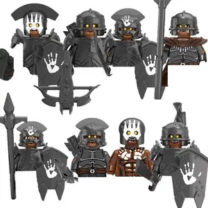 Military Building Blocks Solider Figures Movie Science Fiction Series Weapons Shield Knight Toys Gifts Medieval Mini Bricks MOC