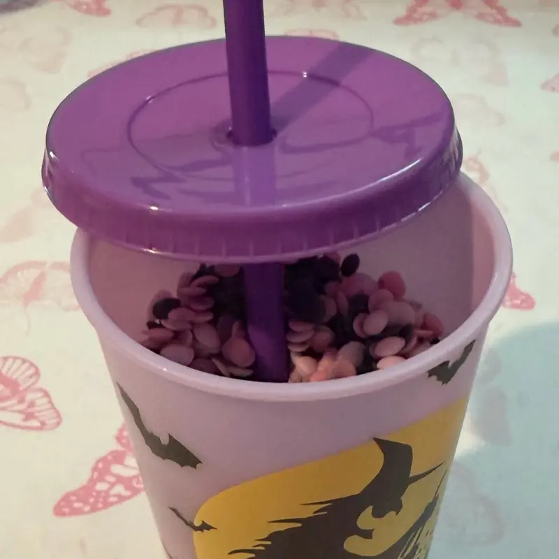 Pink Zebra Custom Blend Wax Sprinkles Halloween Cup - Color-Changing Design, Holds 2 Sprinkle Bags, Choose Your Cup & Blend