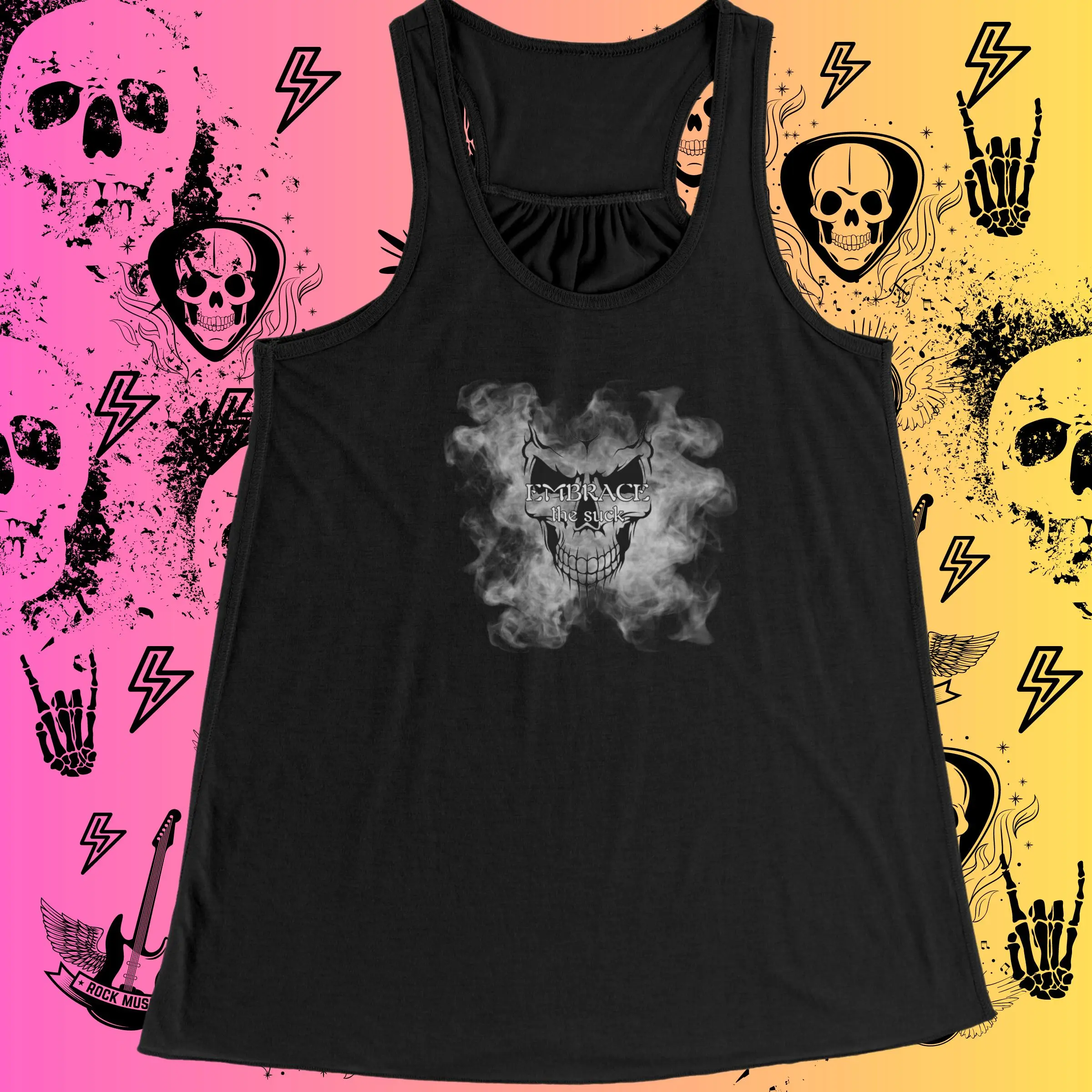 Women's Embrace the Suck Tank Top,  Exercise Workout Shirt, Gym Clothes, Womans Clothing, Tank for Her