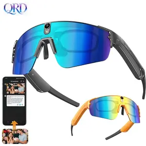 Qrd Smart Camera Glasses V06, Ai Glasses With Camera, HD Video Recording, Ai View, Hands-Free Voice Control, Wireless BT 5.3, Sports Sunglasses, Smart Eyewear, Magnetic Charging