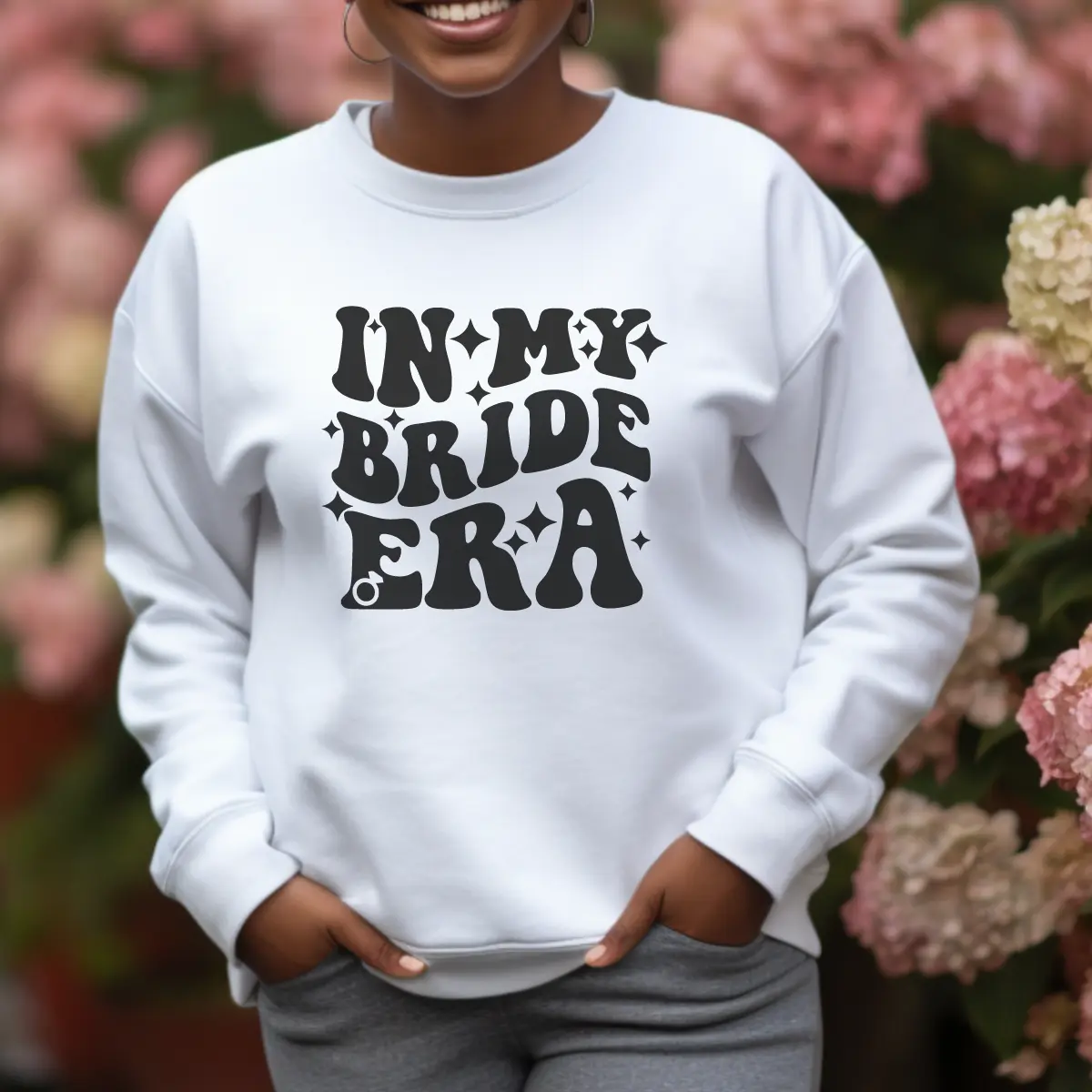 In My Bride Era T-Shirt, Bridal Sweatshirt, 2024 Bride Sweatshirt, Wedding Sweatshirt, Bride Sweatshirt, Wedding Gift Full Color Print