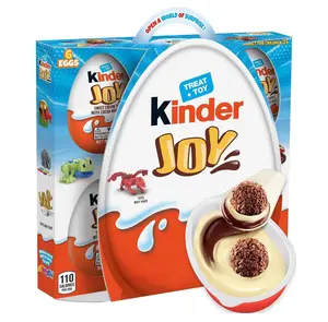 Kinder Joy Eggs, 6 Count, Treat Plus Toy, Sweet Creams and Chocolatey Wafers, Individually Wrapped, 4.2 oz