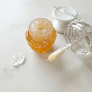 La Miel de Tus Labios Lip Gloss – Honey Shimmer Lip Gloss – Hydrating Handmade Lip Gloss – Sweet Romantic Gloss Gift