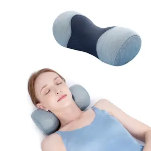 Say Goodbye to Neck Pain with Bespilow Small Neck Support Pillow,Cervical Neck Roll Memory Foam Pillow,Cervical Traction Device,Neck Stretcher for Tension Muscle Relief,Neck & Shoulder Pain Relaxer