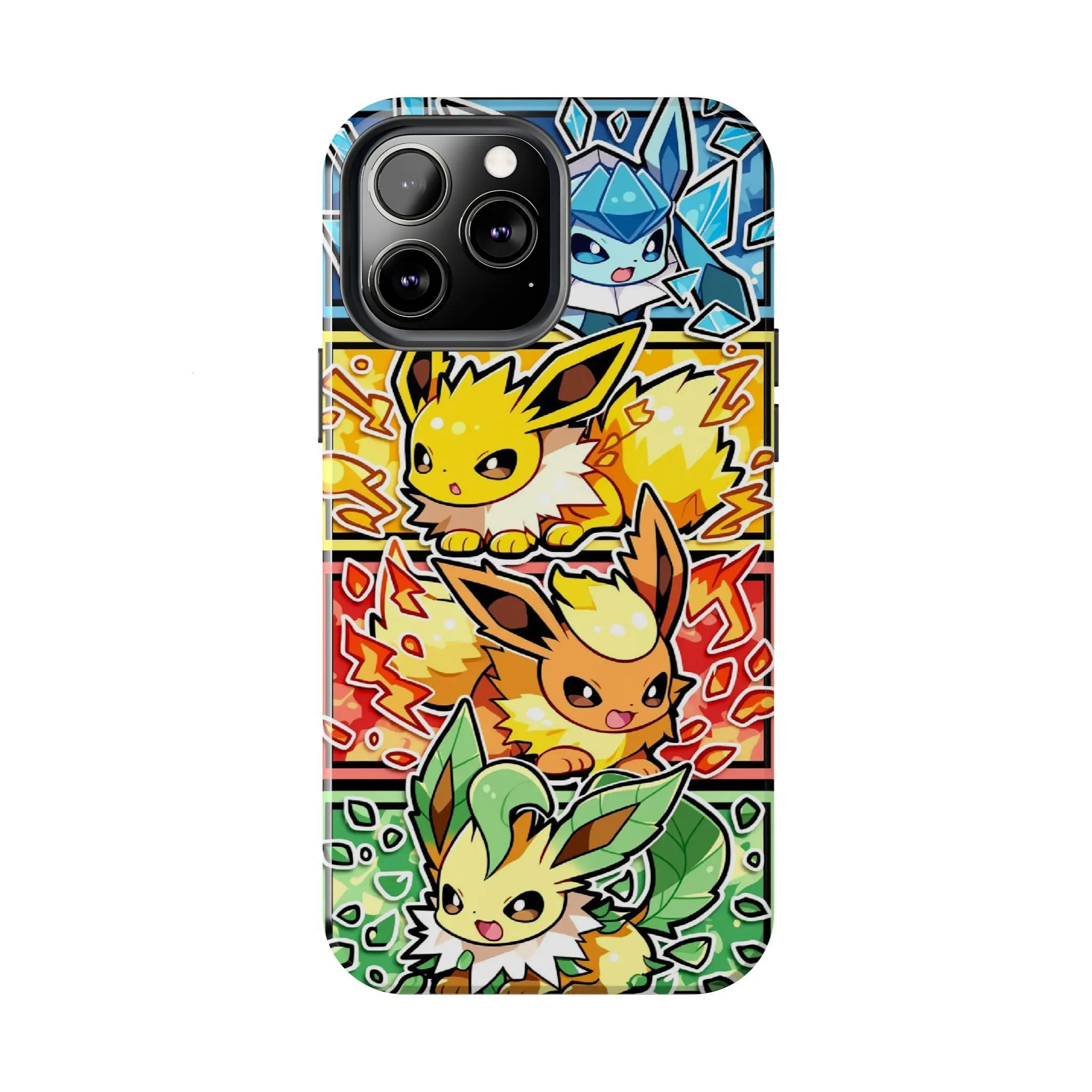 Elegant Espeon & Umbreon iPhone Case Compatible with iPhone 7, 8, X, 11, 12, 13, 14, 15, 16 17 & Samsung Galaxy S21, S22, S23 & S24 S25 series