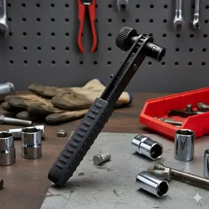 Mini 90-Degree Ratchet Wrench Socket Set: Compact Screwdriver Tool for Tightening Nuts & Bolts. Ideal for Home Repair, Auto Maintenance, and DIY Projects. Perfect Gift for Handyman Enthusiasts.