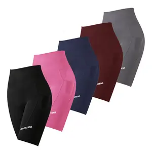 5 Pack Women's High Waist Yoga Shorts, Soft Stretchy Athletic Shorts with Pockets, Breathable Tight Fit Gym Workout Casual Outdoor Bottoms
