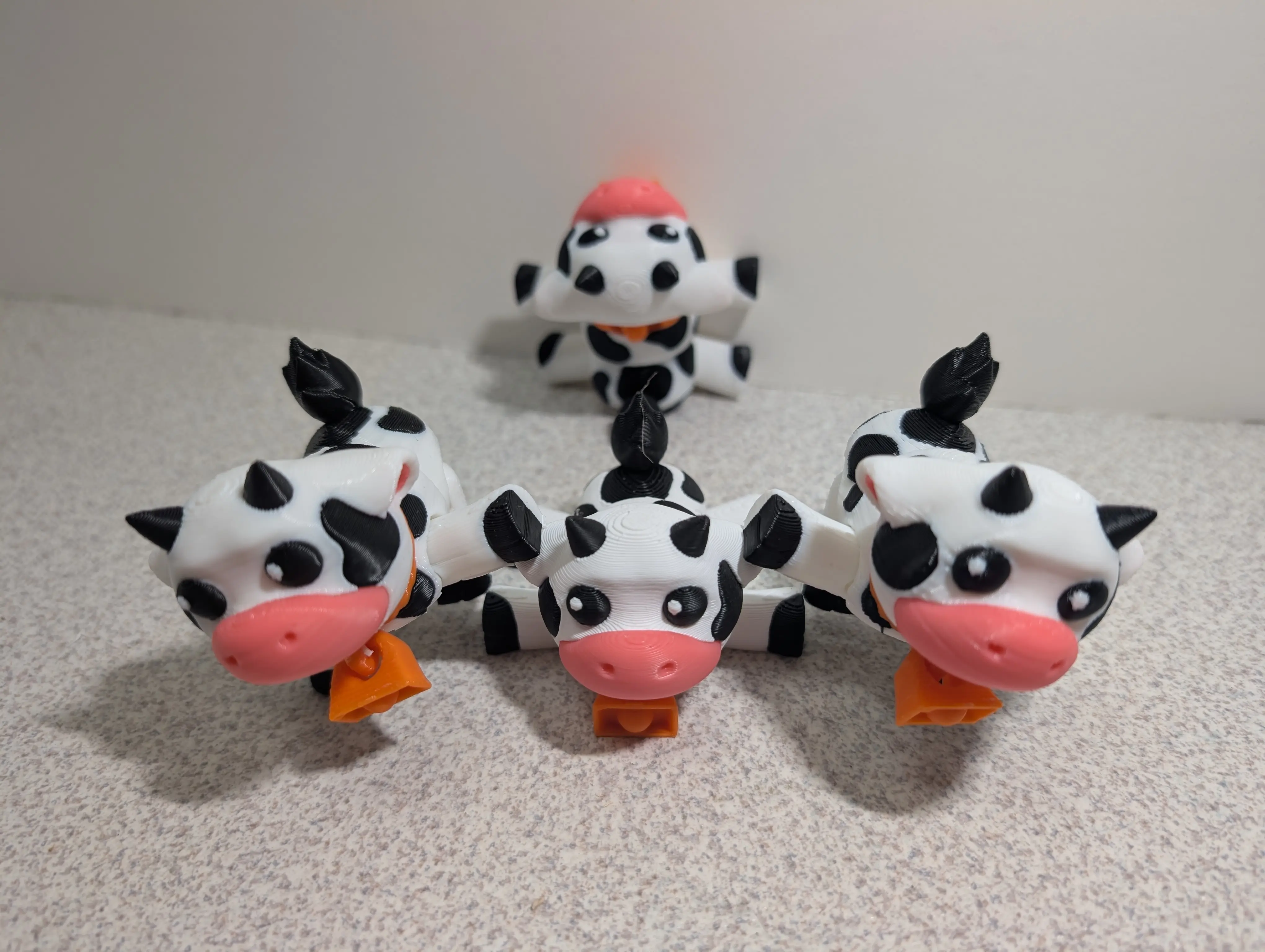 Cow Toy Articulate Cute Gift - Home Decor