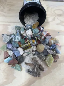 LIGHTNING STRIKE- QUART MINI MINER NATURAL CRYSTAL MINING BUCKET