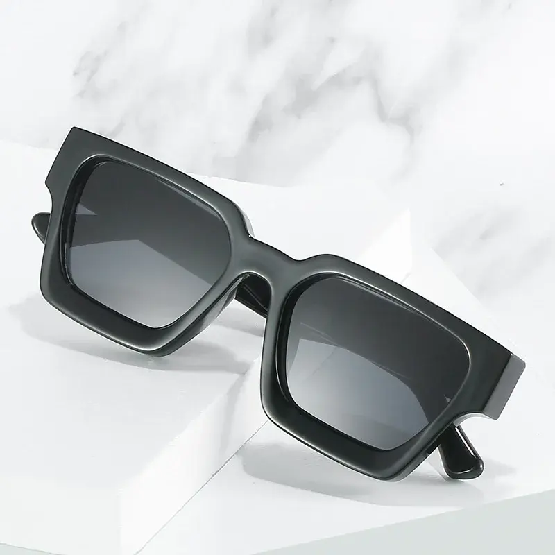 SO&EI Fashion Square Women Luxury Sunglasses Retro Brand Designer Men Trending Leopard Blue Green Sun Glasses Shades UV400 SO&EI Fashion Square Women Luxury Sunglasses Retro Brand Designer Men Trending Leopard Blue Green Sun Glasses Shades UV400