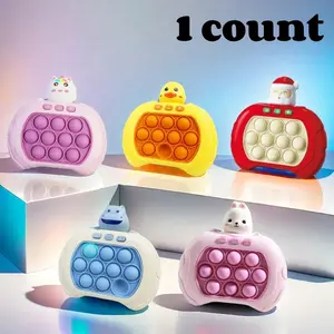 Cartoon Animal Design Push Pop Bubble Sensory Toy, 1 Count Whack a Mole Game, Stress Relief Toy for Kid, Decompression Squeeze Stress Relief Fidget